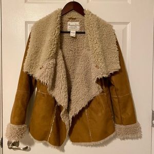 American Rag Faux Suede and Shearling Jacket